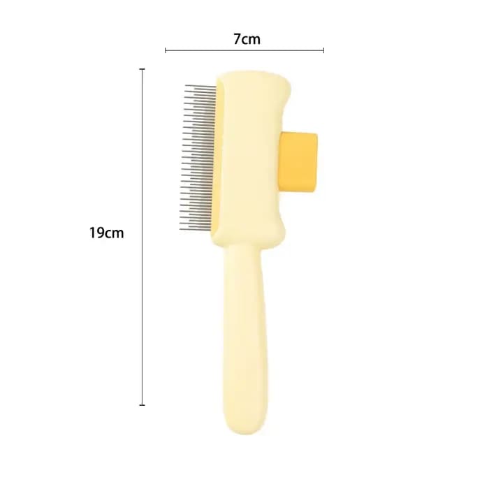 Brosse pour chat à poils courts et longs, outil de démêlage avec bouton de dégagement, peigne de toi