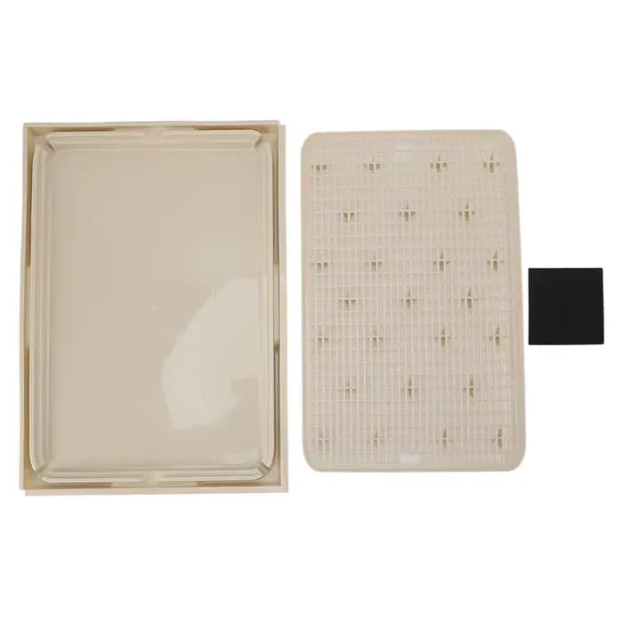 Tapis anti-déchets pour litière pour chat, tapis pour litière pour chat, spacieux, double couche, la