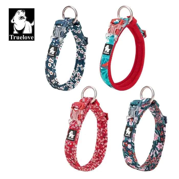 Truelove Collier pour animaux de compagnie floral Meilleur coussin confortable rembourré Camouflage