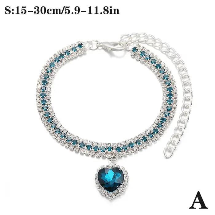 Collier pour chat en strass et diamant, bijoux pour chaton, brillant, scintillant, chiot, chien, acc