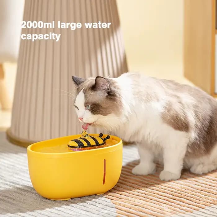 Fontaine d'eau pour chat, filtre automatique, bol d'abreuvoir électrique silencieux USB, 2l, abreuvo