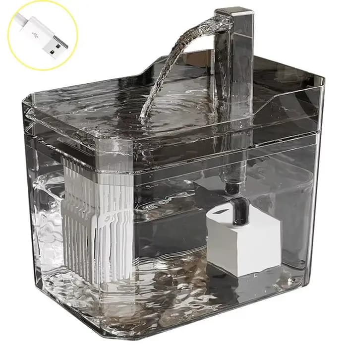 Fontaine à eau pour chat : Distributeur d'eau automatique pour animaux de compagnie avec filtres, ea