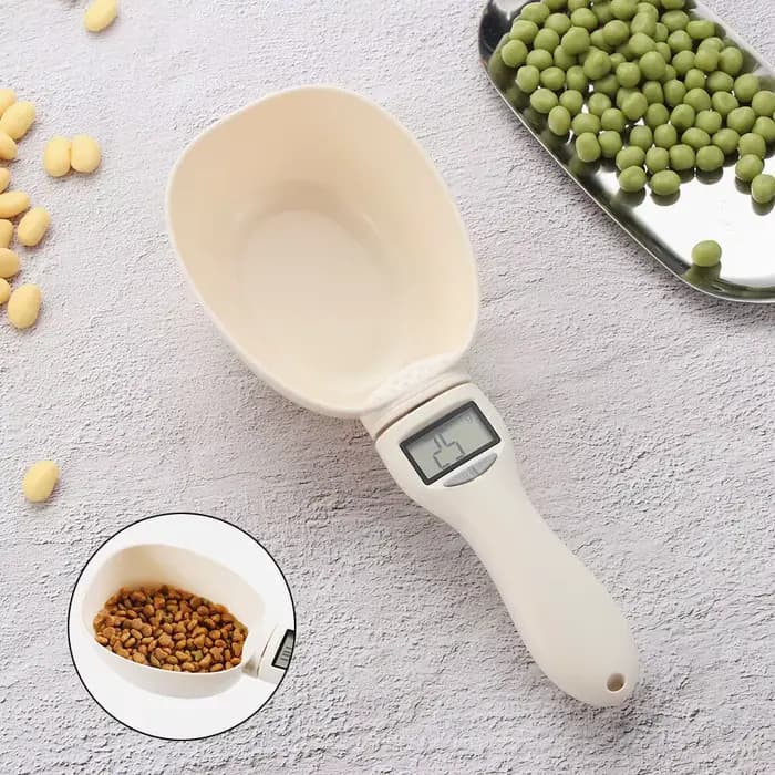 Cuillère à mesurer les aliments pour animaux de compagnie, tasse à mesurer électronique pour aliment