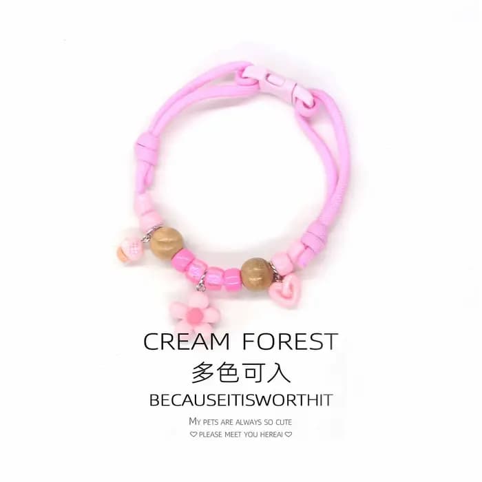 Collier anti-puces en bois de camphre naturel réglable, anti-tiques et anti-moustiques pour chat, ch