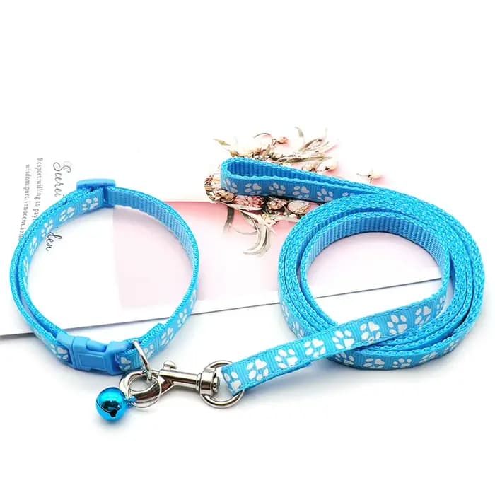 Corde de Traction pour animaux de compagnie, 1.2M, imprimé patte de chien, mignon, plusieurs couleur