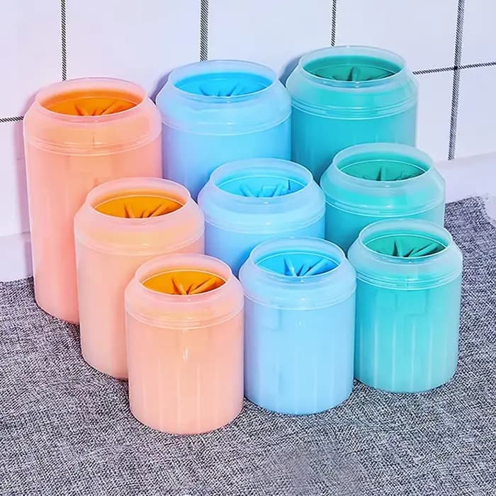 Nettoyeur de pattes pour animaux de compagnie, piston de pattes, tasse de nettoyage des pieds en Sil