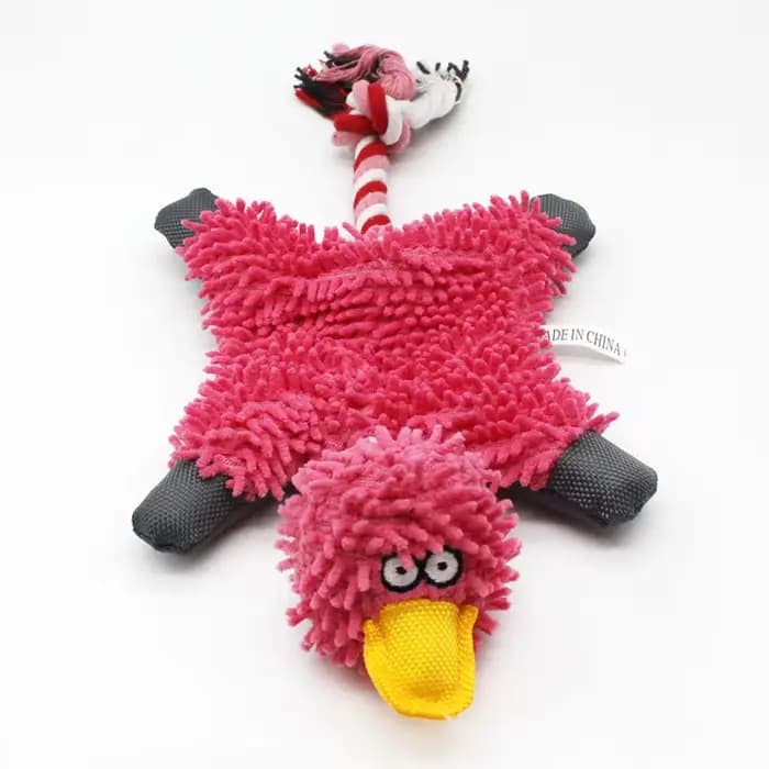 Jouets en peluche de canard créatifs et amusants pour chiens, avec corde, entraînement Durable, grin