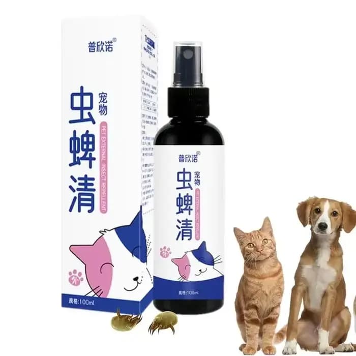 Gouttes anti-puces pour animaux de compagnie, 100ml, insectes, poux, dissolvant d'insectes, Spray, f