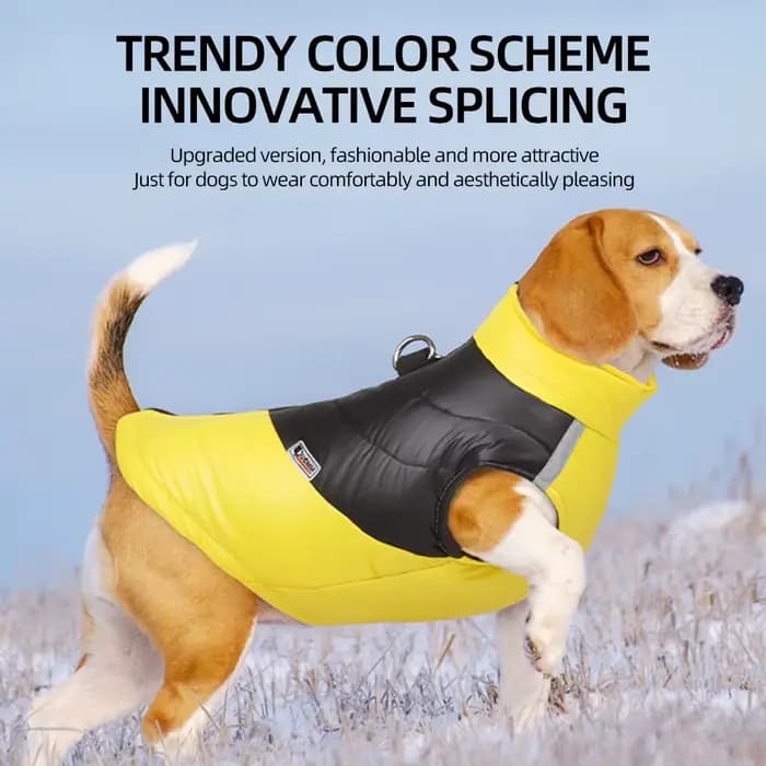 Vêtements d'hiver imperméables pour chiens, veste chaude en coton pour animaux de compagnie, gilet p