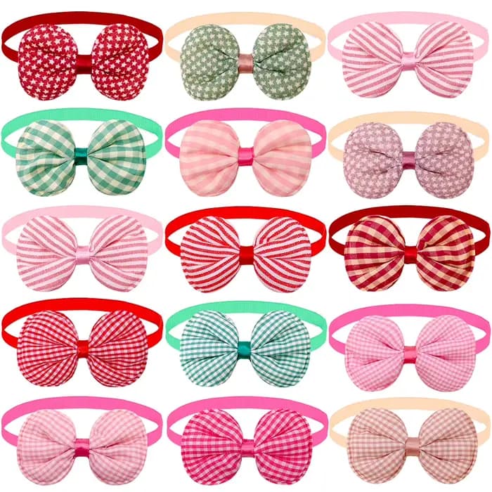 10 pièces nœud papillon chien fournitures pour animaux de compagnie mode chien collier arc petit chi