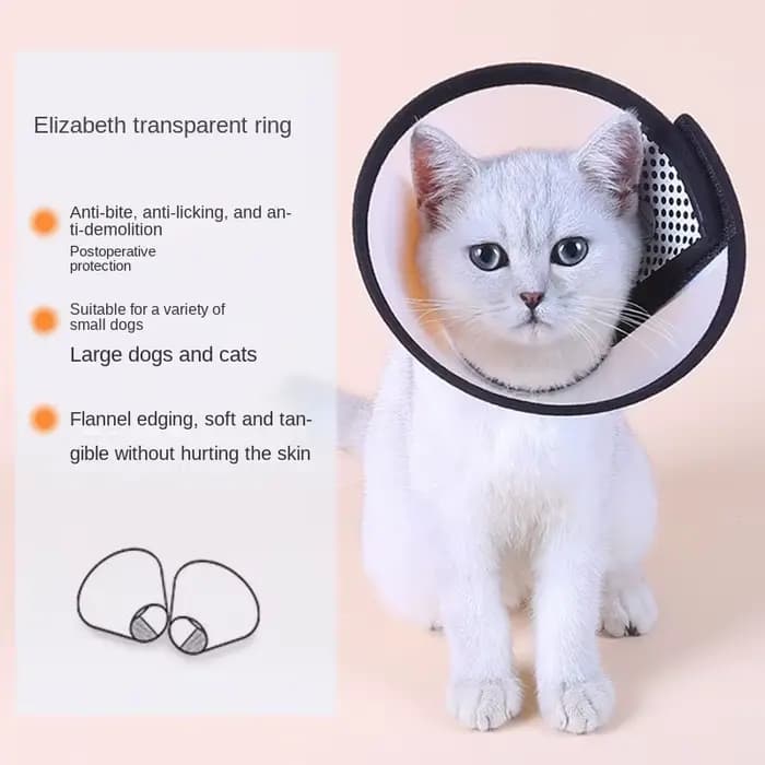Collier de protection pour animaux de compagnie, cône de récupération du cou du chien, Anti-morsure,