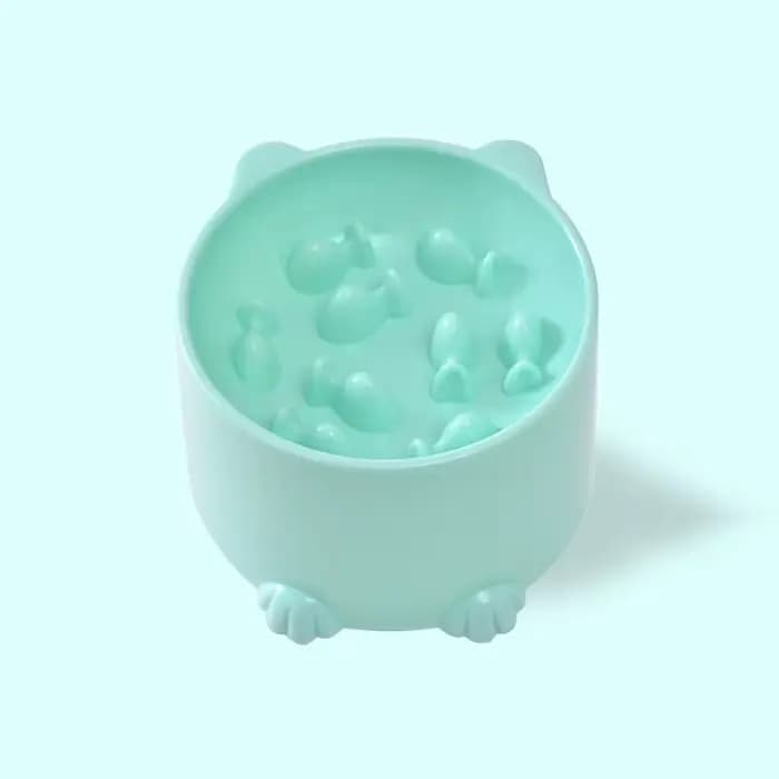 Bol pour animaux de compagnie chats et chiens sains étouffement et bols à alimentation lente pieds h