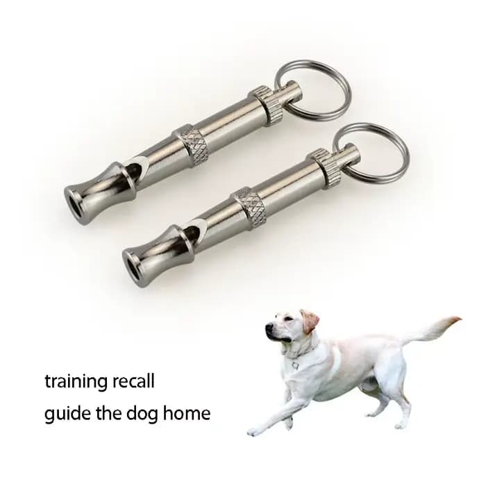Sifflet pour chien en acier inoxydable, pour arrêter d'aboyer, contrôle des aboiements, entraînement