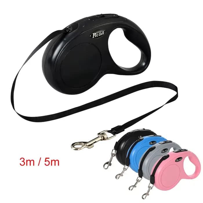 Laisse rétractable automatique pour animaux de compagnie, 3m, 5m, pour petits et moyens chiens, en N