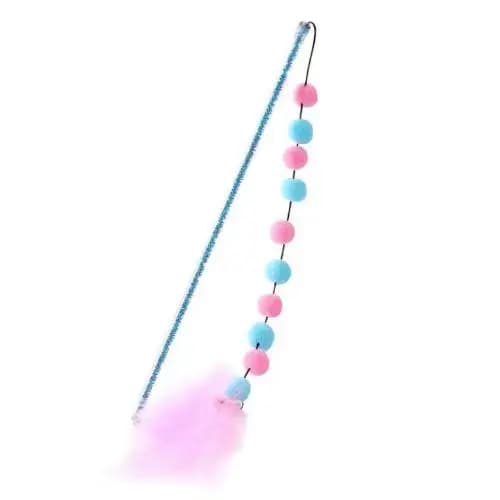 이Funny chaton chat Teaser jouet interactif tige avec cloche et plumes jouets pour créatif lapin band