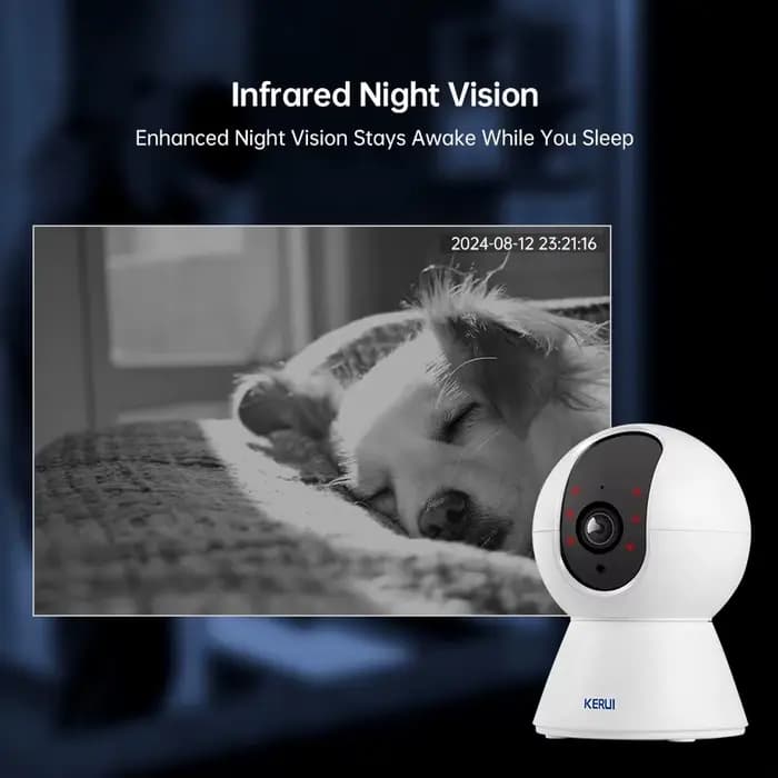 KERUI WiFi IP animaux caméra sécurité à domicile chien chats caméra Tuya Smart 4K 8MP HD vidéo Visio
