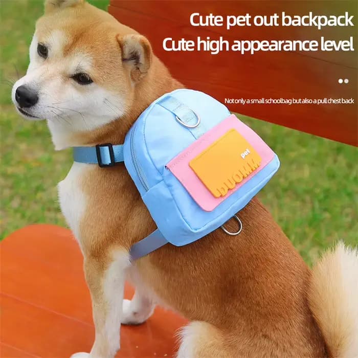 Sac à dos SFP Shiba Inu pour petits chiens, cartable pour animaux de compagnie, grand espace, fourni