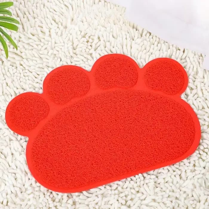 Tapis de litière pour chat, coussin de repas pour animaux de compagnie, Anti-saleté, empêche le cous