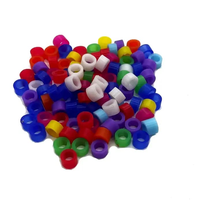 100 pièces anneau d'oiseau bandes de jambe pour perroquet Finch canari Gouldian diamètre 3mm 4mm 5mm