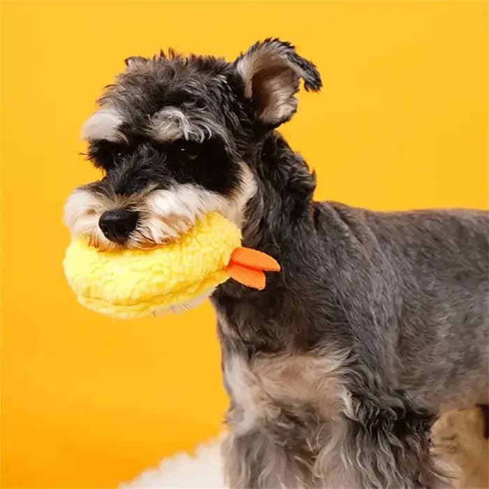 Jouet à mâcher en peluche pour animaux de compagnie, chien frit, ShriAJTempura, chien grinçant, jeu
