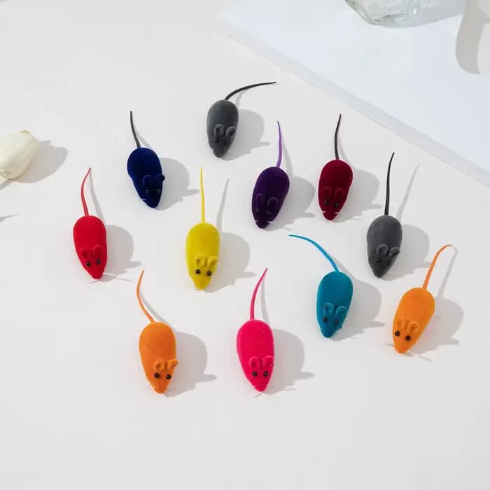 Jouets de simulation de souris en caoutchouc sonore pour animaux de compagnie, accessoires interacti