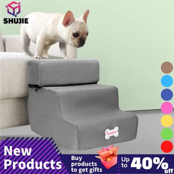 Maison pour Hot Dog, escaliers pour animaux de compagnie, 3 marches, pour petit chien, chat, rampe p