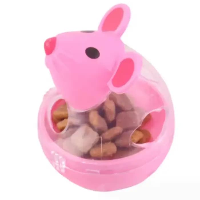 Distributeur de nourriture pour animaux de compagnie, jouet pour chat, souris roulante, distributeur