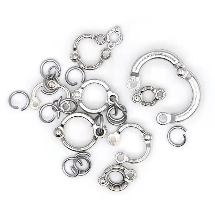 Anneaux de pied de perroquet en métal, 4.5mm-14mm, anneaux de jambe d'oiseau pour animaux de compagn