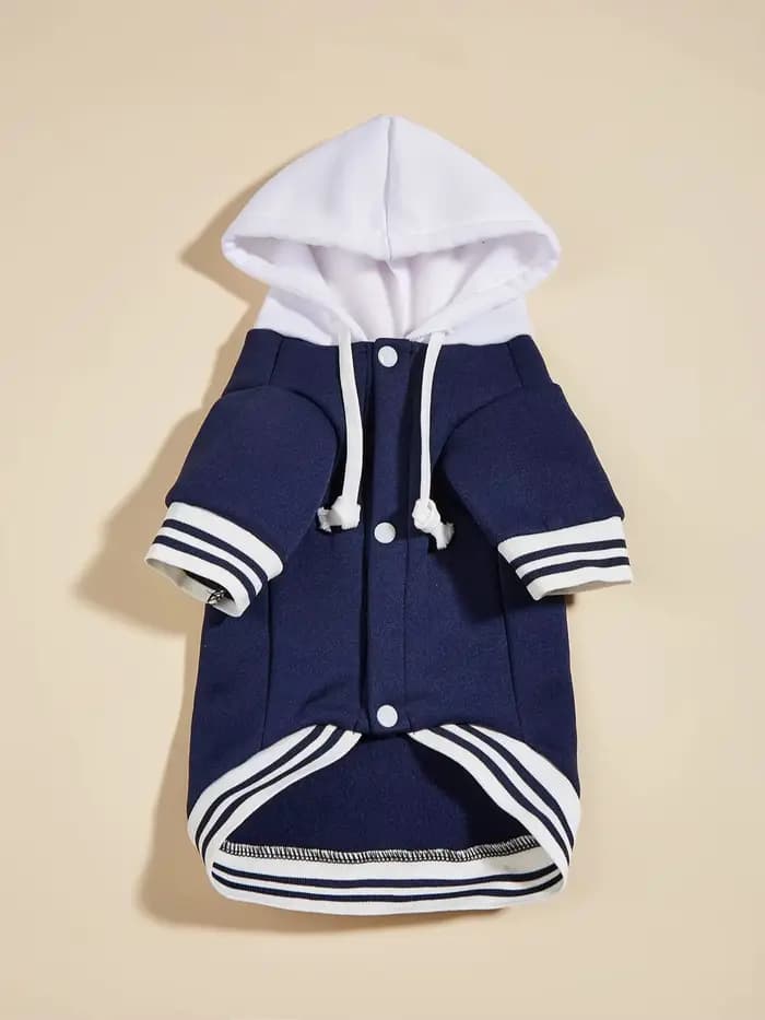 Vêtements pour animaux de compagnie chien chat avec chapeau veste vêtements chauds et confortables a