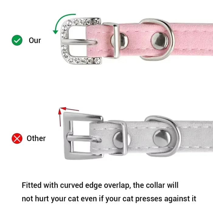 Collier de chat personnalisé en velours doux, collier pour chiot, accessoires pour petits chiens et