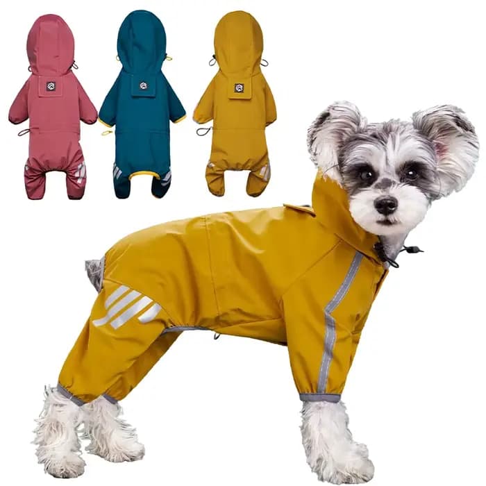 Imperméable Réfléchissant pour Chien – Vêtement de Pluie pour Animaux de Compagnie (Chihuahua, Malte