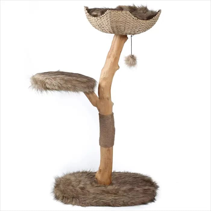 Arbre à chat en Sisal, fournitures pour animaux de compagnie, cadre d'escalade en bois, tour d'arbre