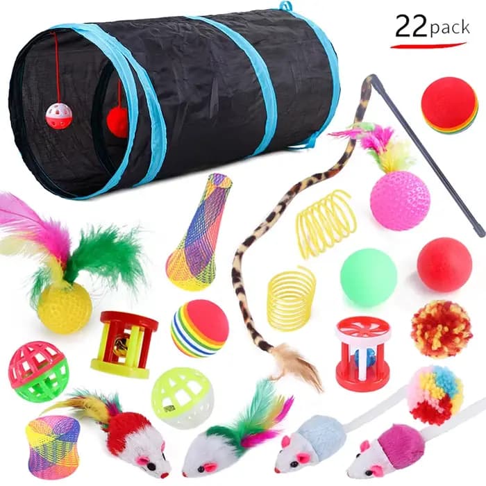 Jouets pour chat chaton jouer Tunnel souris forme balles pliable Chat drôle chat tente souris fourni