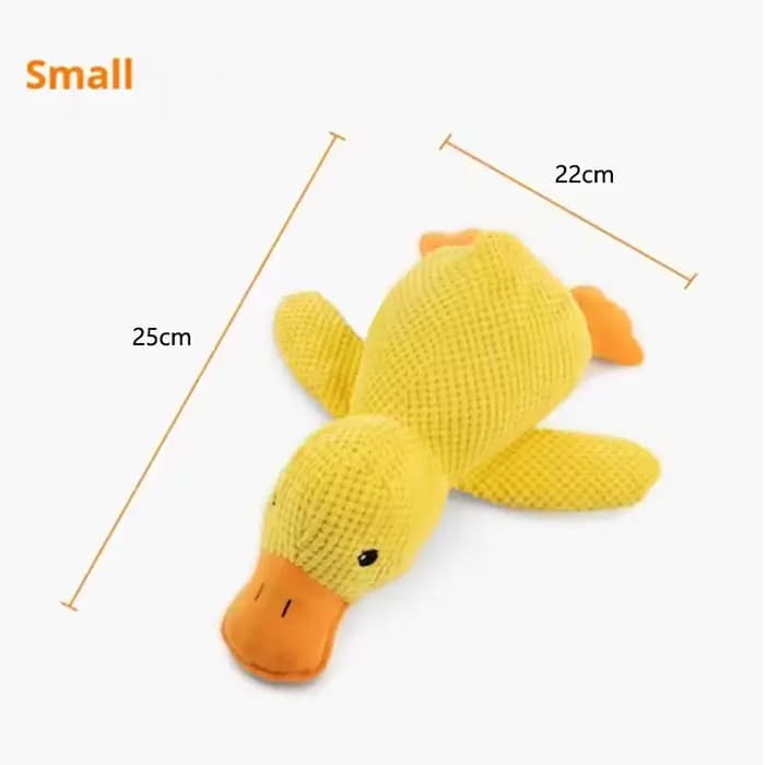 Jouet en peluche pour animaux de compagnie, canard apaisant, canard en peluche, jouet à mâcher, Dura
