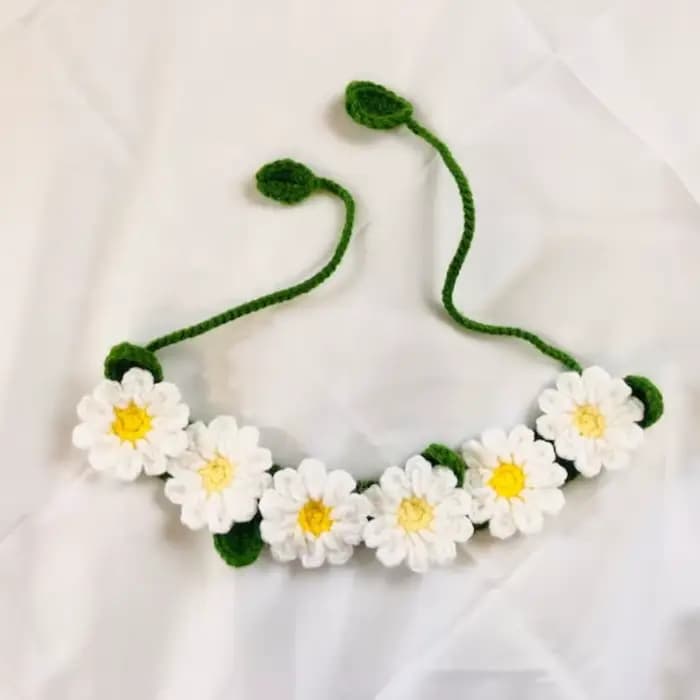 Collier tricoté à la main pour animaux de compagnie, décoration de chat, mignon, détruire AndrFlower