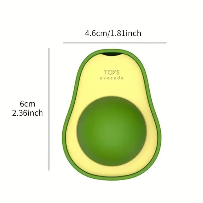 Jouet d'avocat à la menthe pour chat, 1 pièce, qui peut pivoter pour le divertissement. Jouet menthe