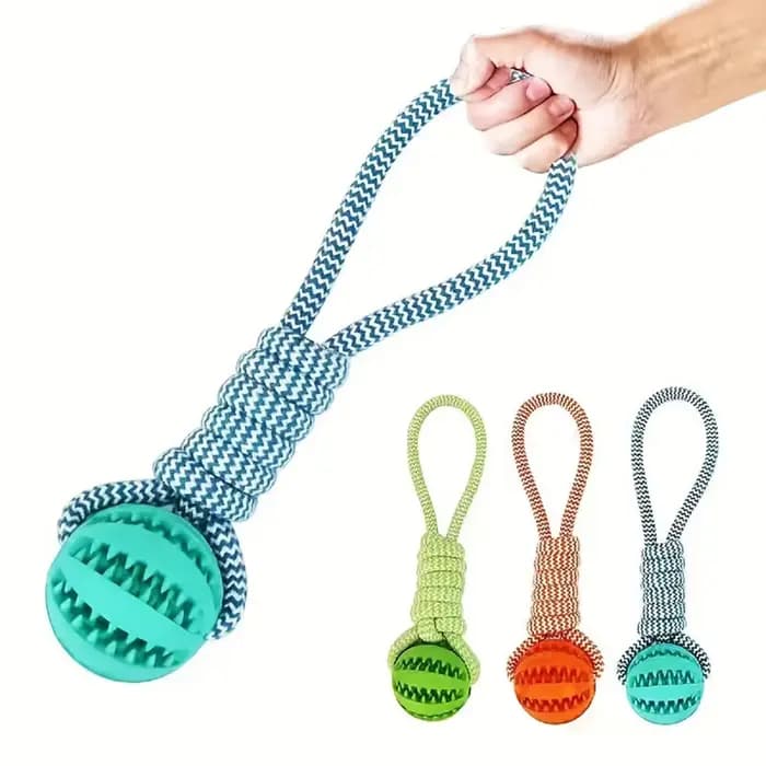 Boules de jouets pour chiens, corde de friandises interactive, boules de fuite en caoutchouc pour pe
