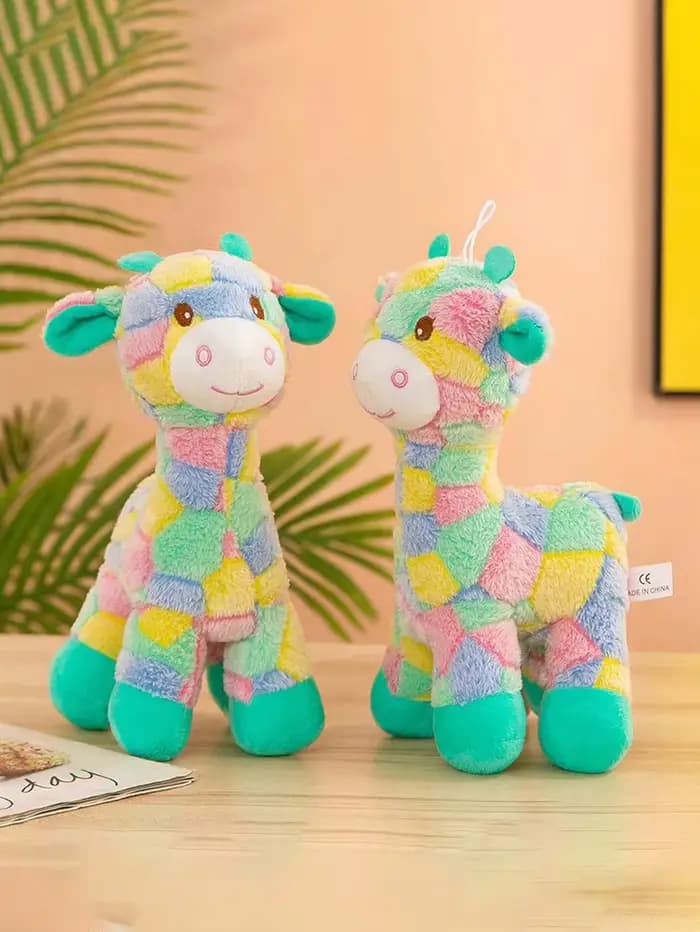 Jouet en peluche coloré de meulage de dents d'animal de compagnie de conception de cerf de dessin an