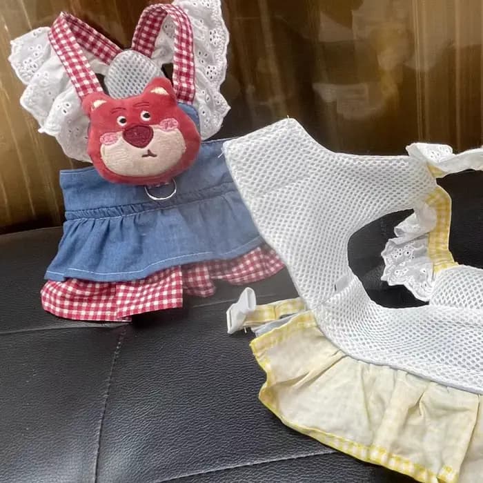 Robes harnais en dentelle pour animaux de compagnie, pour petits chiens, chiot, Animal, princesse Bi