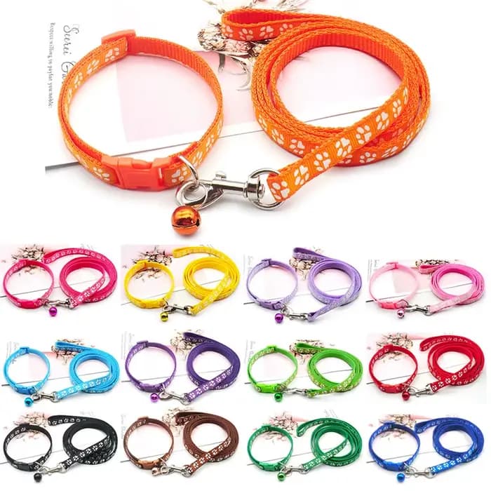 Corde de Traction pour animaux de compagnie, 1.2M, imprimé patte de chien, mignon, plusieurs couleur
