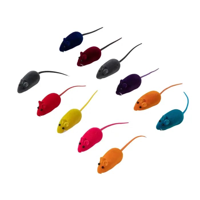Jouets de simulation de souris en caoutchouc sonore pour animaux de compagnie, accessoires interacti