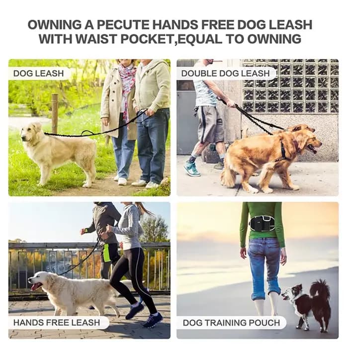 Sacs de Marche pour Chien, Entraînement pour Animal de Compagnie, Sac Banane, Mains Libres, Poudres