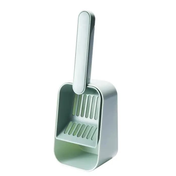 Pelle à litière pour chat grande capacité avec tamisage fin et boîte de rangement, pelle à excrément