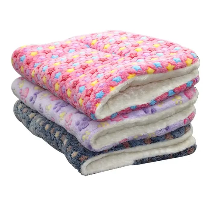 Tapis pour animaux de compagnie en flanelle, lit pour chien et chat, tapis de couchage épais, couver