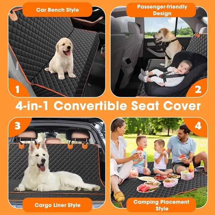 Juste de siège arrière imperméable pour animaux de compagnie, hamac en polymère de voyage pour petit