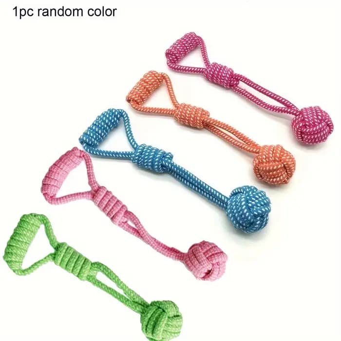 Jouet en corde pour chien Durable, 1 pièce, avec balle, jeu à mâcher et de remorqueur, sélection de