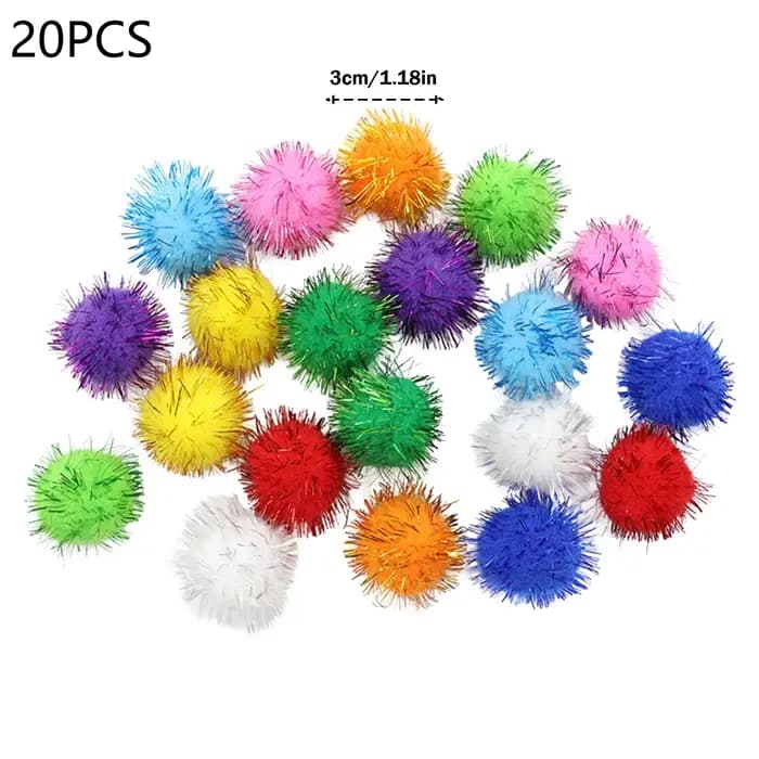 Jouets interactifs pour chat, balle d'entraînement pour chaton, son interactif en papier, balle à pa
