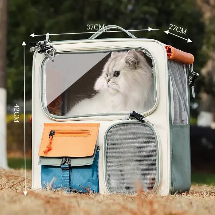 Sac à dos de voyage portable pour animaux de compagnie, valise à roulettes pour animaux de compagnie