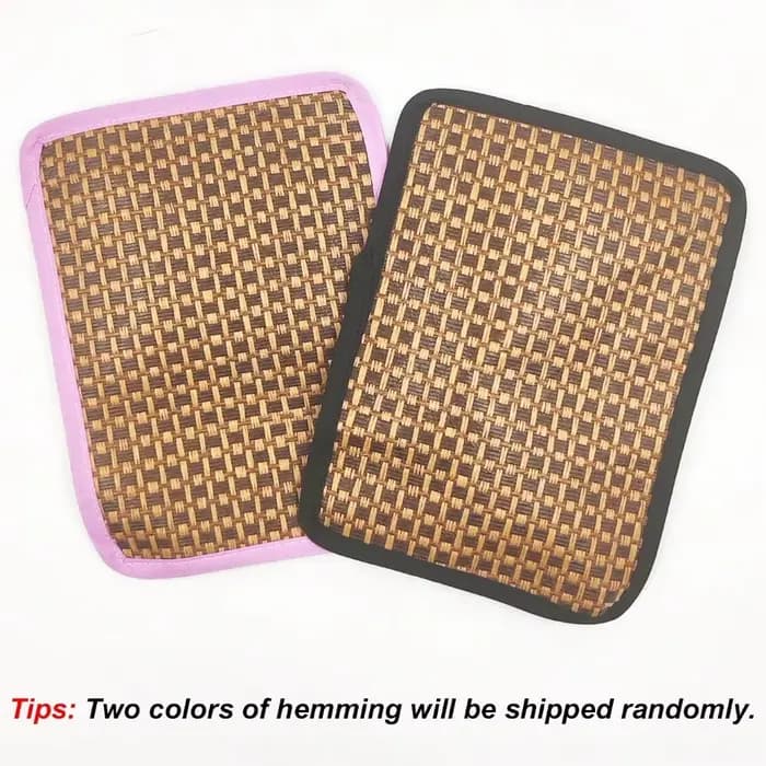 Tapis rectangulaire imprimé pour lit de sommeil, avec tapis en rotin, pour animaux de compagnie, pet