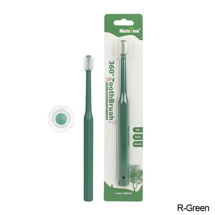 Brosse à dents pour chat, poils en Nylon Super doux, nettoyage buccal à 360 degrés et nettoyage des